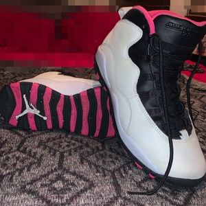 Kids Air Jordan 10 Retro "Vivid Pink"
